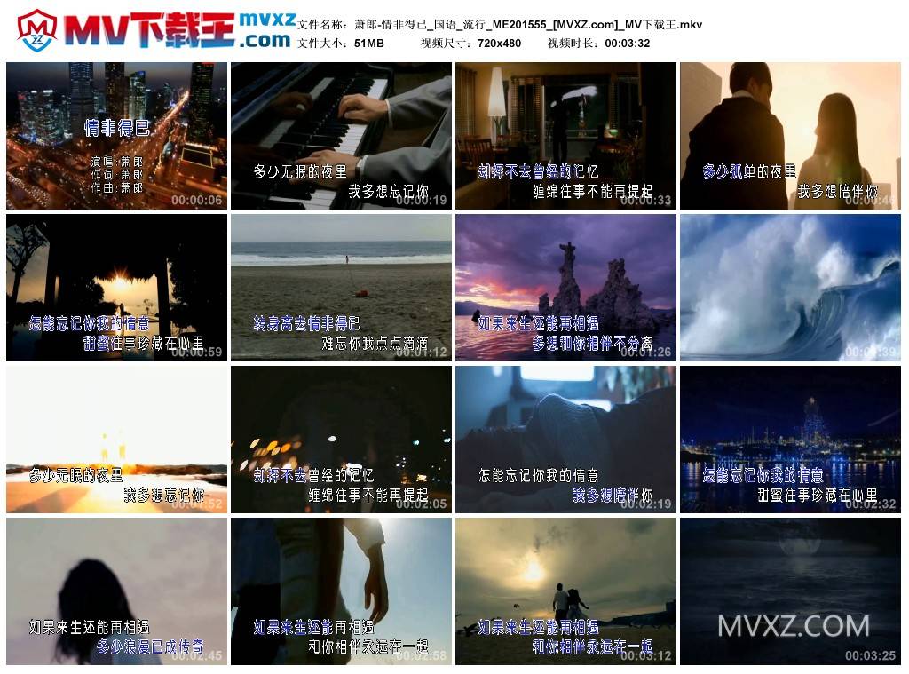 萧郎-情非得已_国语_流行_ME201555